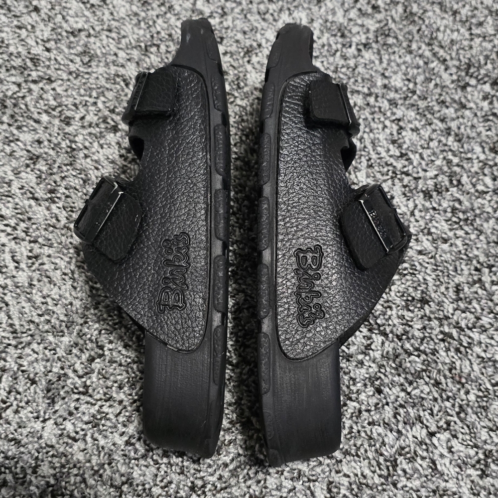 Birkenstock Birki's Pebble Grain Black Sandals - Picture 5 of 8